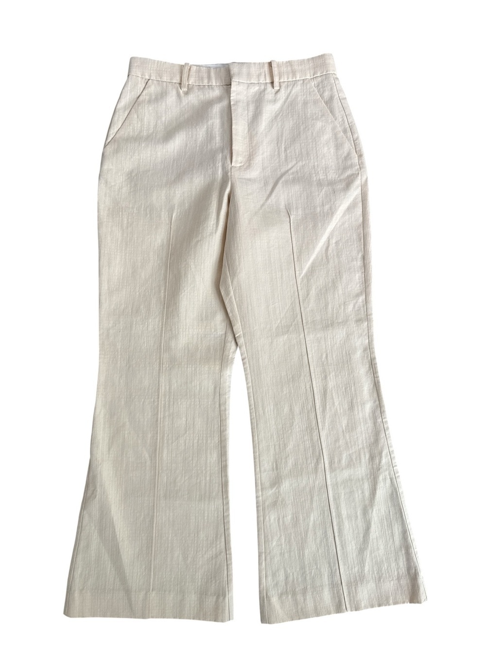 Apiece Apart Classic Cream Wide Leg Pants